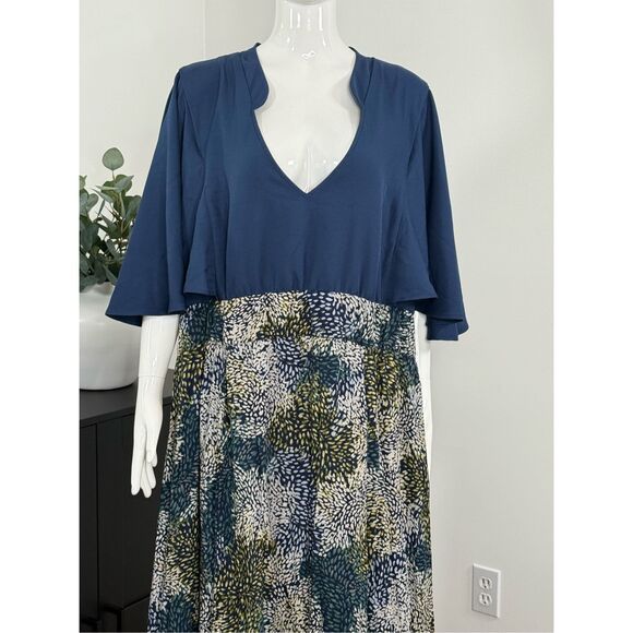 KIYONNA Avisa Flutter Sleeve Maxi Dress Size 4X - Picture 7 of 12